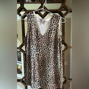 Animal print tunic